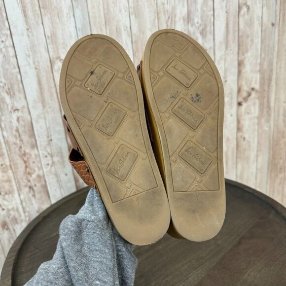 Sam Edelman Women's Clog Sandals Strappy 70s 60s Brown Size 7M - Picture 6 of 12